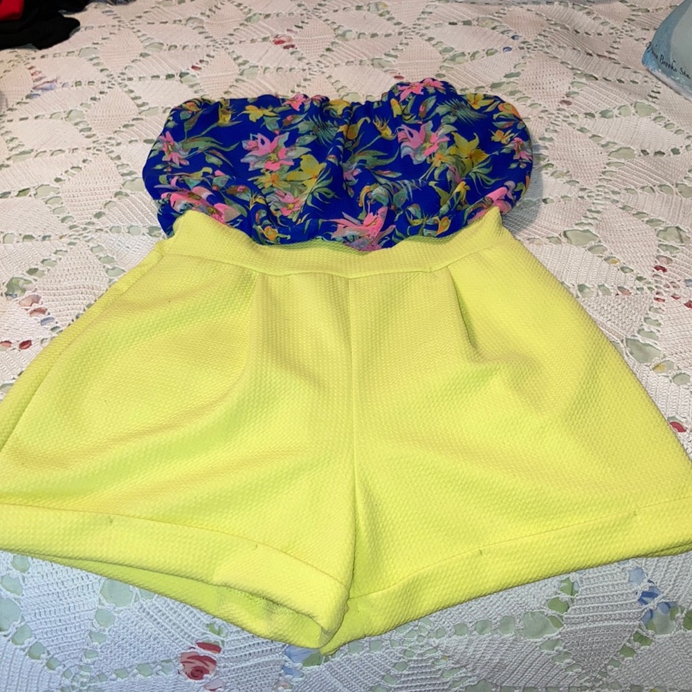 Colorful romper size small